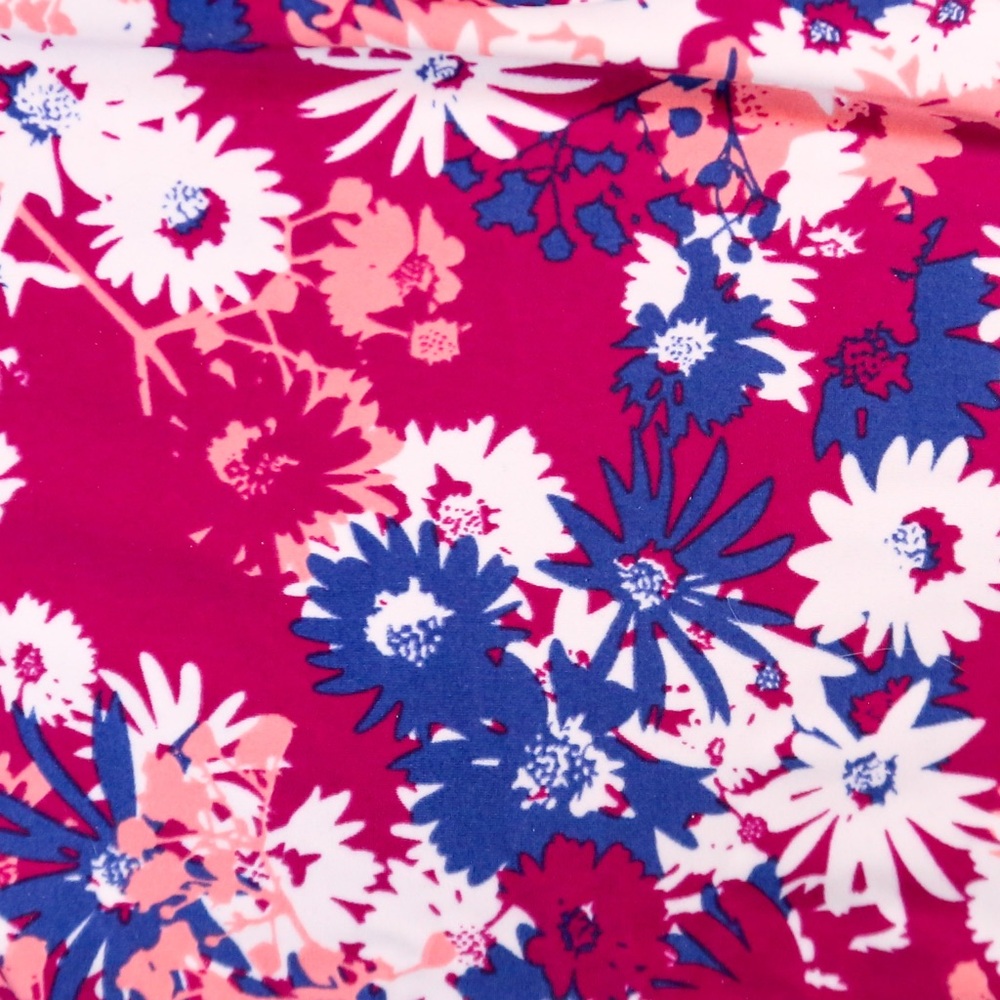 Adore Me Floral One-Piece Swimsuit Women’s 3X Pink Blue Crisscross Back - Picture 6 of 14